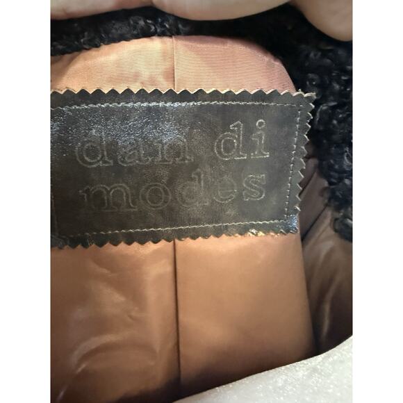 Vintage 70s Leather Penny‎ Lane Coat Embroidered Size S Hippie Boho Dan Di Modes - Picture 13 of 16